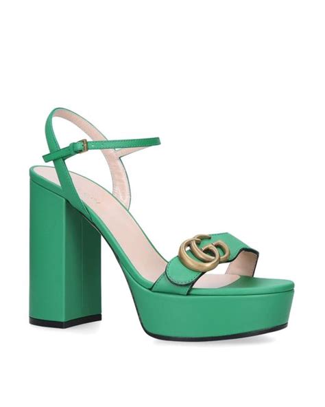 gucci marmont emerald green|Gucci Marmont red sandals.